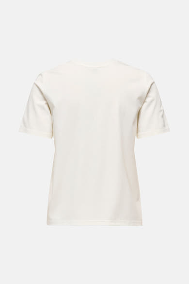 T-shirt à manches courtes blanc de ONLY®, vue de dos.