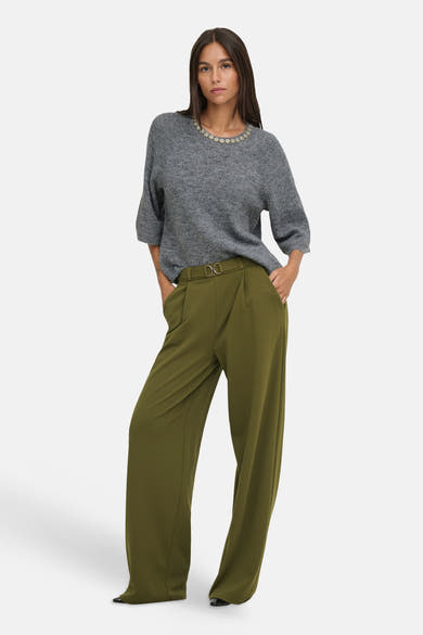 Pull col rond gris - JDY