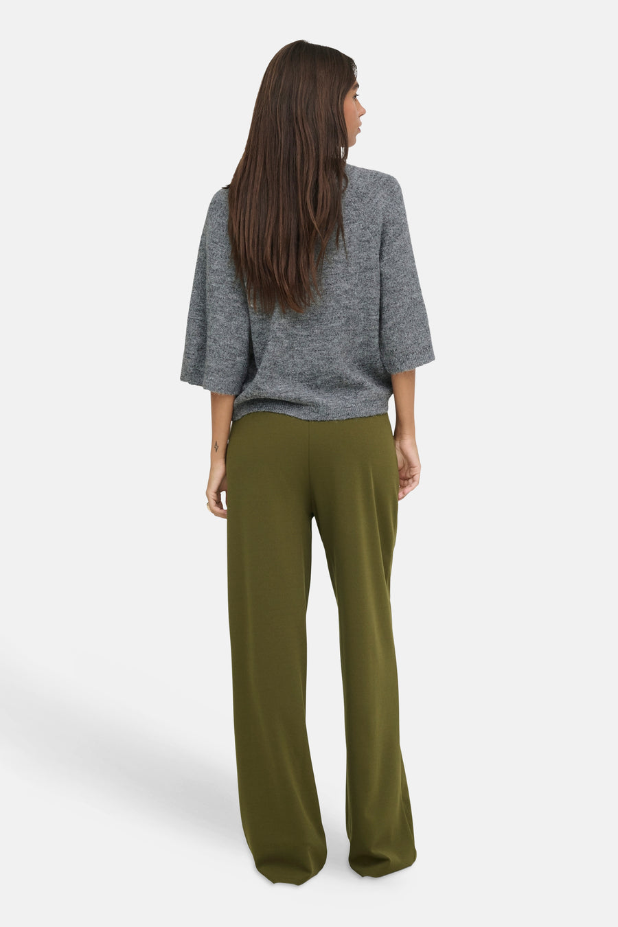 Pull col rond gris - JDY