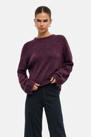 Pull col rond rouge - ONLY®
