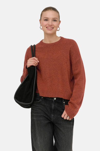 Pull col rond orange - ONLY®