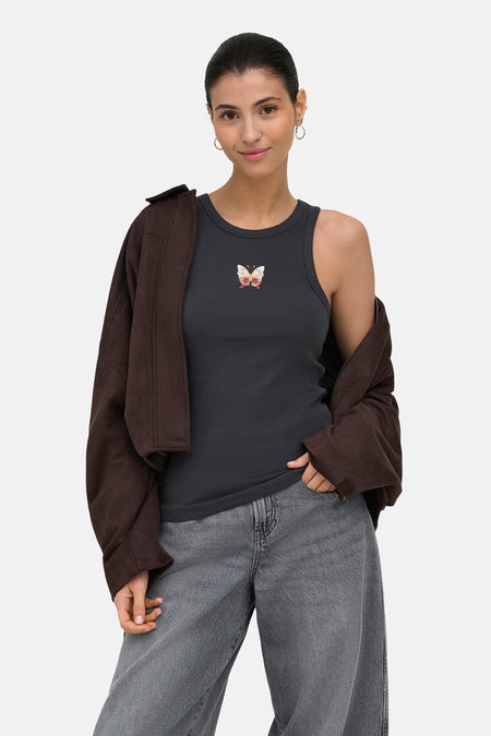 Top - gris