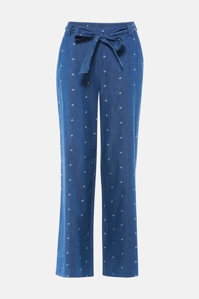 Broek - mid blue denim