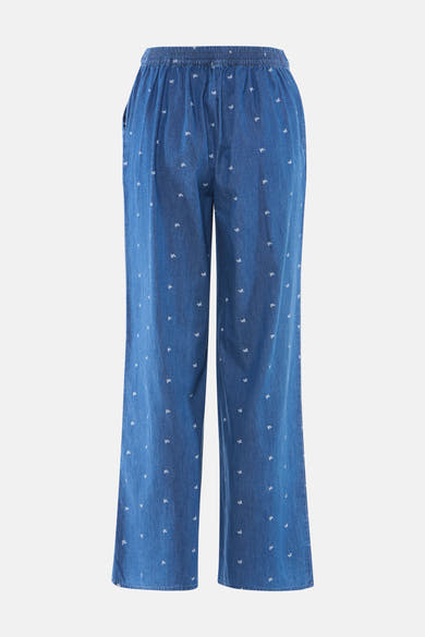 Broek - mid blue denim