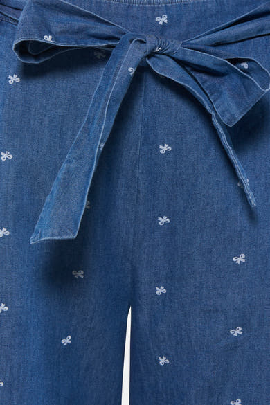 Broek - mid blue denim
