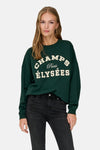 Sweat col O - vert