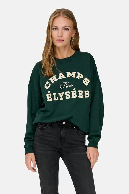 Sweat col rond vert - JDY