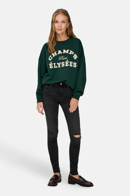 Sweat col rond vert - JDY