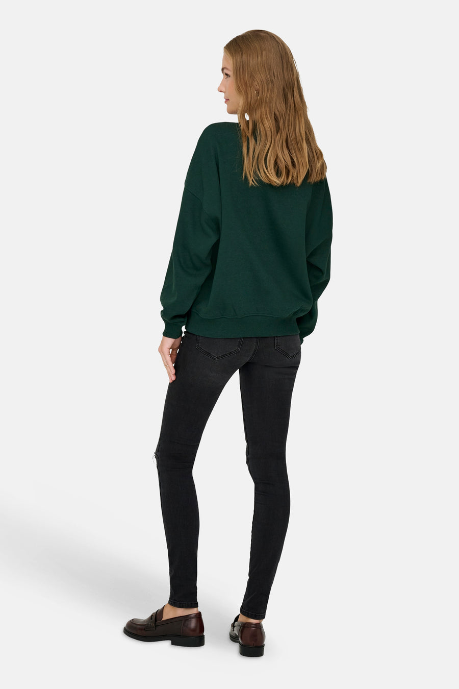Sweat col O - vert