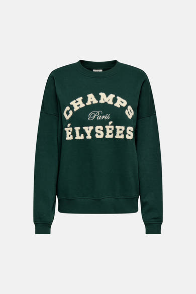 Sweat col O - vert