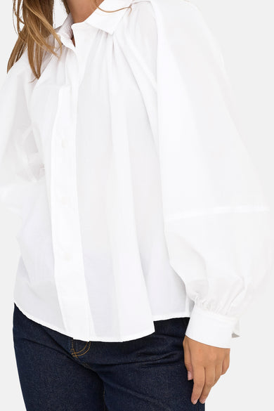 Hemd met lange mouwen - wit