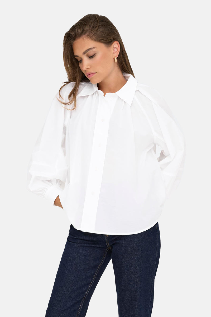 Hemd met lange mouwen - wit