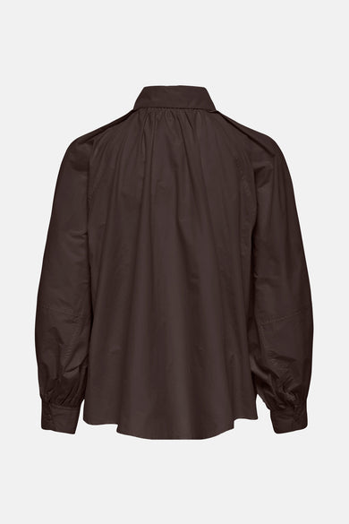 Hemd met lange mouwen - bruin