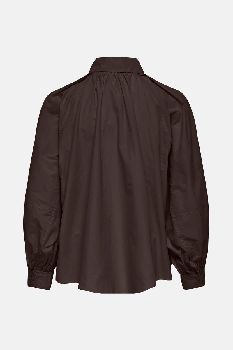 Hemd met lange mouwen - bruin