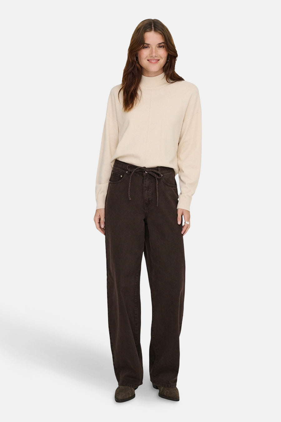 ONLGIANNA MW STRAIGHT DNM BROWN DNM GUA