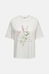Wit T-shirt met korte mouwen van JDY, normale pasvorm, van achteren getoond.
