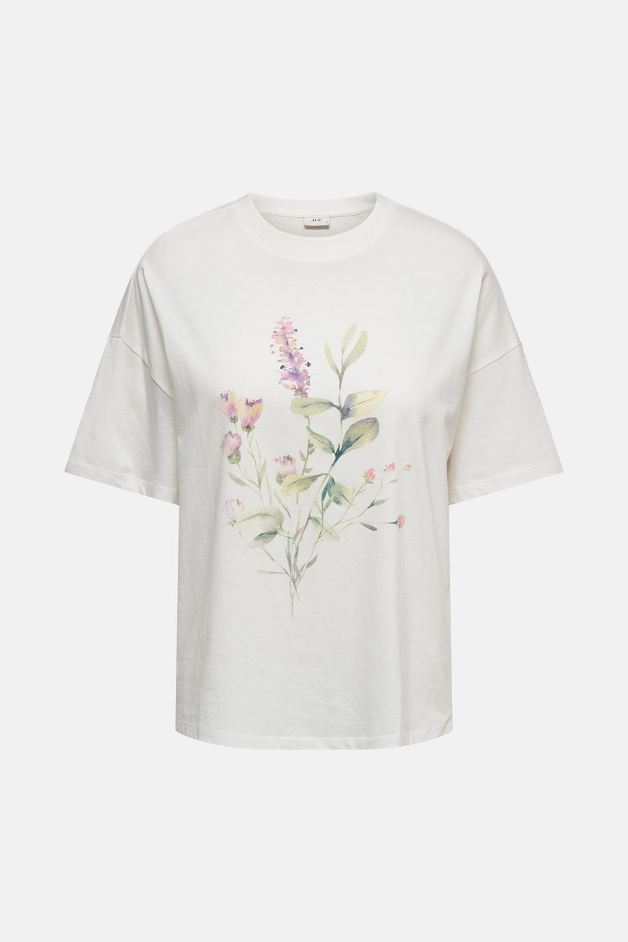 Wit T-shirt met korte mouwen van JDY, normale pasvorm, van achteren getoond.