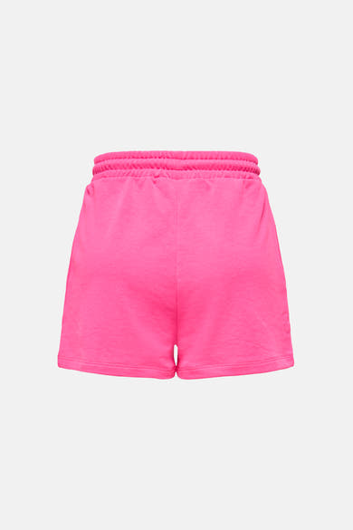 Short rose de sport par ONLY, avec une taille élastique froncée.
