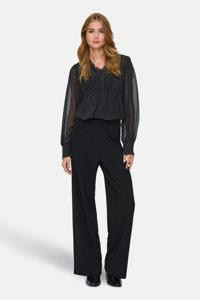 Blouse à manches longues - noir