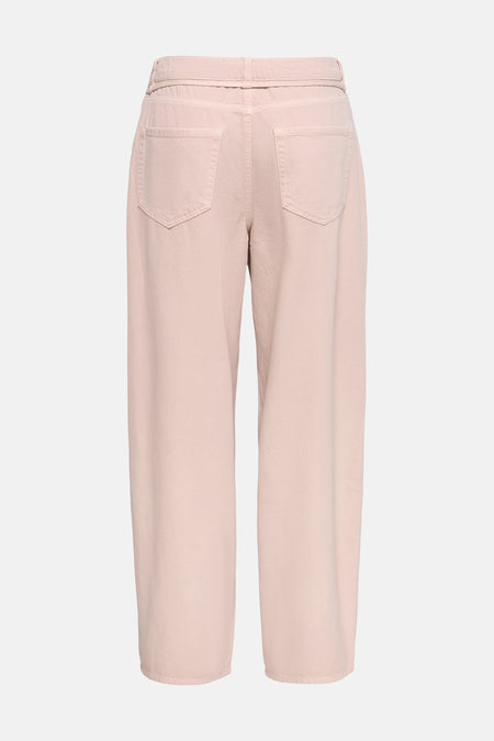 Jean coloré rose de ONLY®, coupe ample avec poches arrière et ceinture intégrée.
