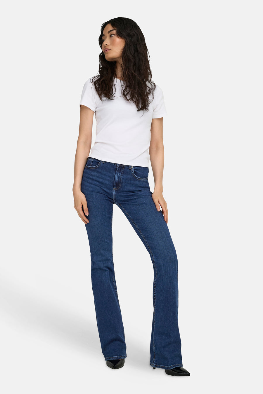 Jean évasé dark blue denim - ONLY®