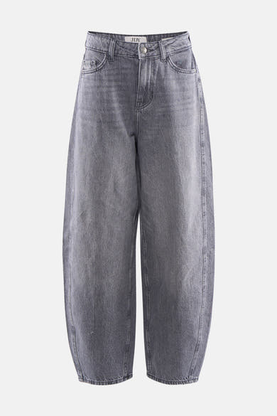 Jean denim gris moyen de JDY, coupe ballon décontractée et longueur raccourcie.