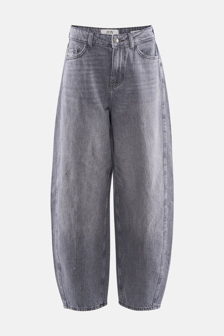 Jean denim gris moyen de JDY, coupe ballon décontractée et longueur raccourcie.