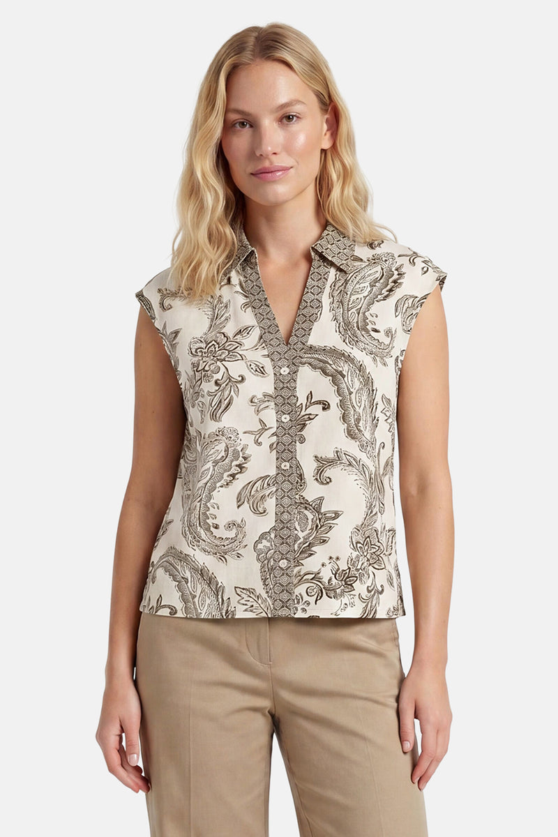 Blouse à manches courtes - multicolore