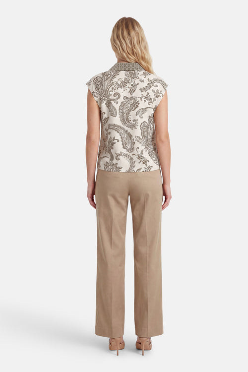 Blouse à manches courtes - multicolore