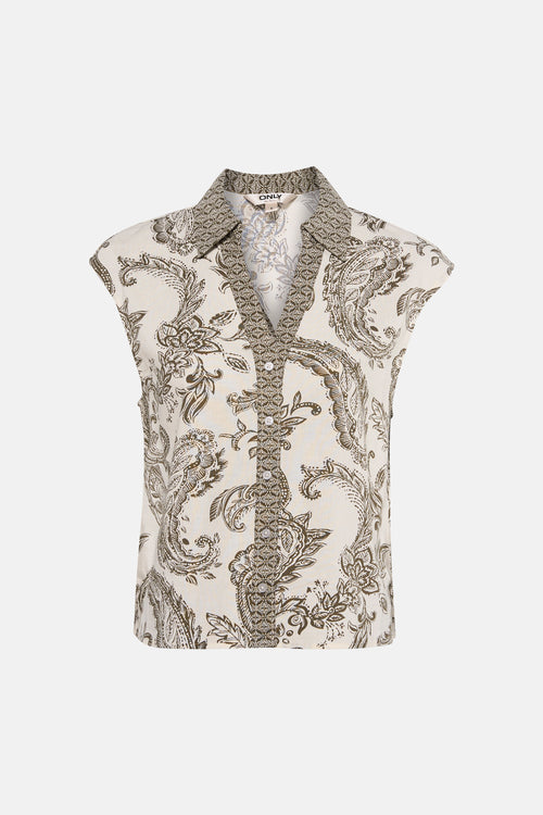 Blouse à manches courtes - multicolore