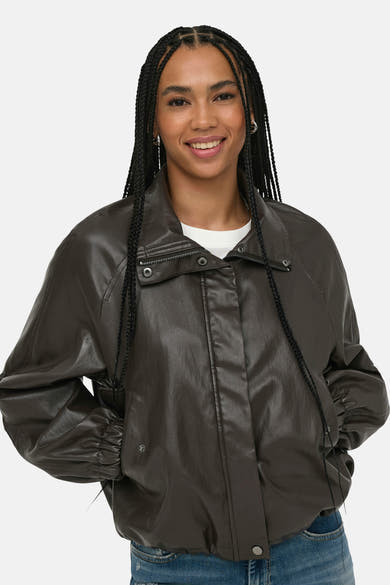 Faux leder jas bruin - ONLY®