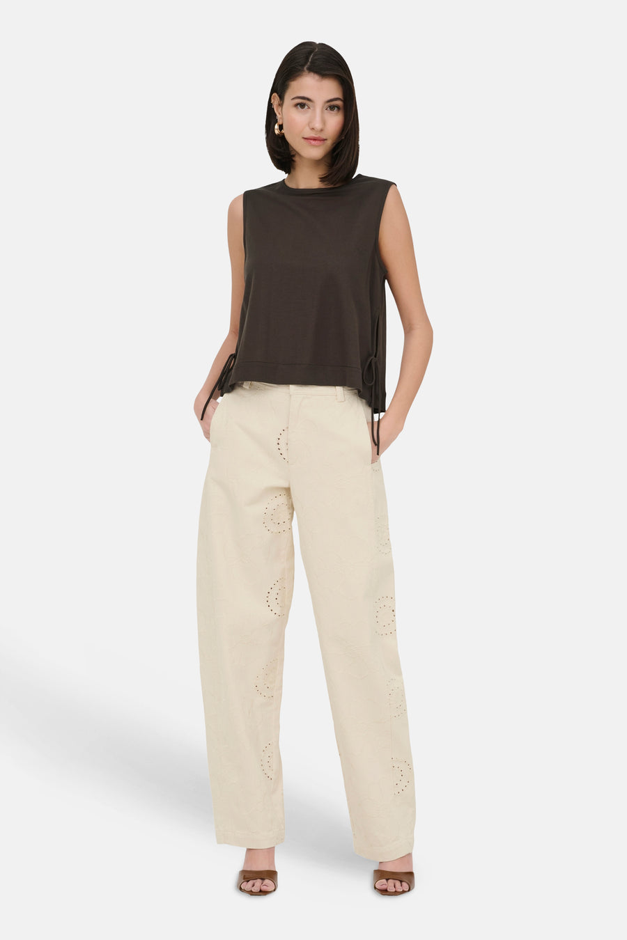 Blouse - bruin