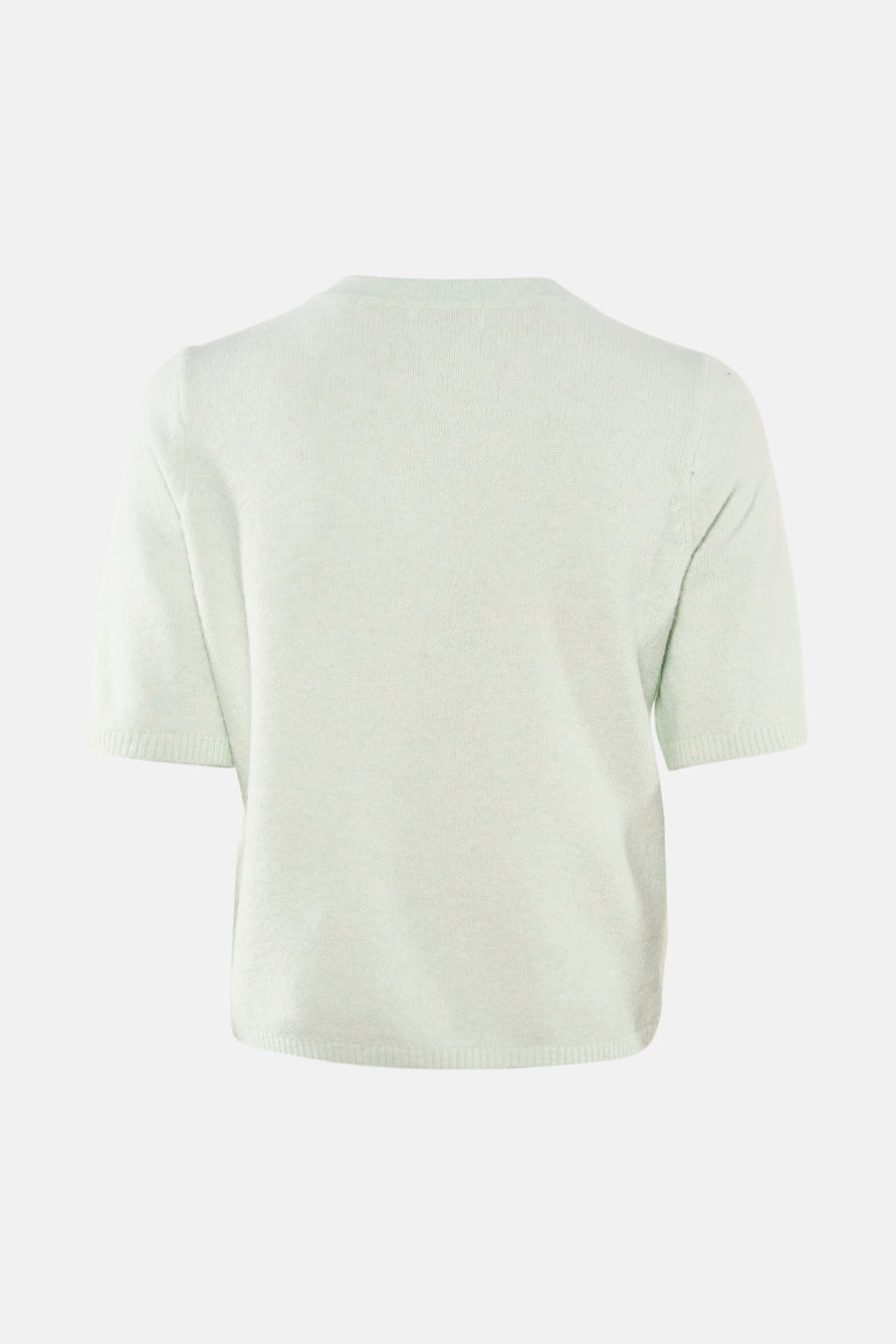 Pull vert clair de JDY, vue arrière sur fond blanc.