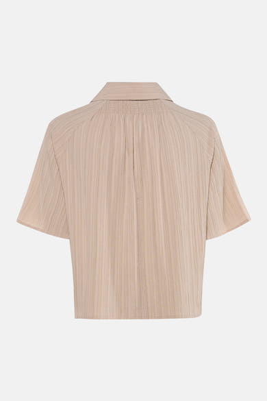 Hemd met korte mouwen - beige