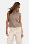 Dames tops pull zonder mouw beige - ONLY®
