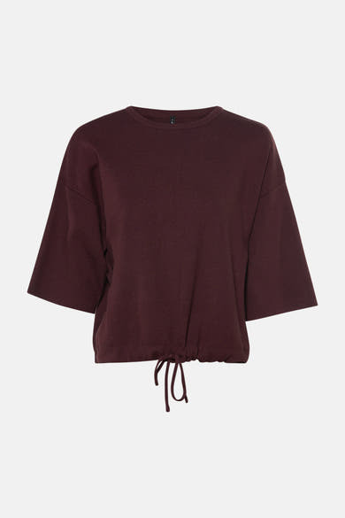 Pull col O - rouge