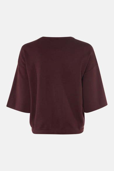 Pull col O - rouge