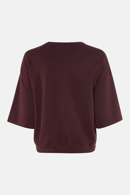 Pull col O - rouge