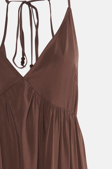 Robe sans manches - brun