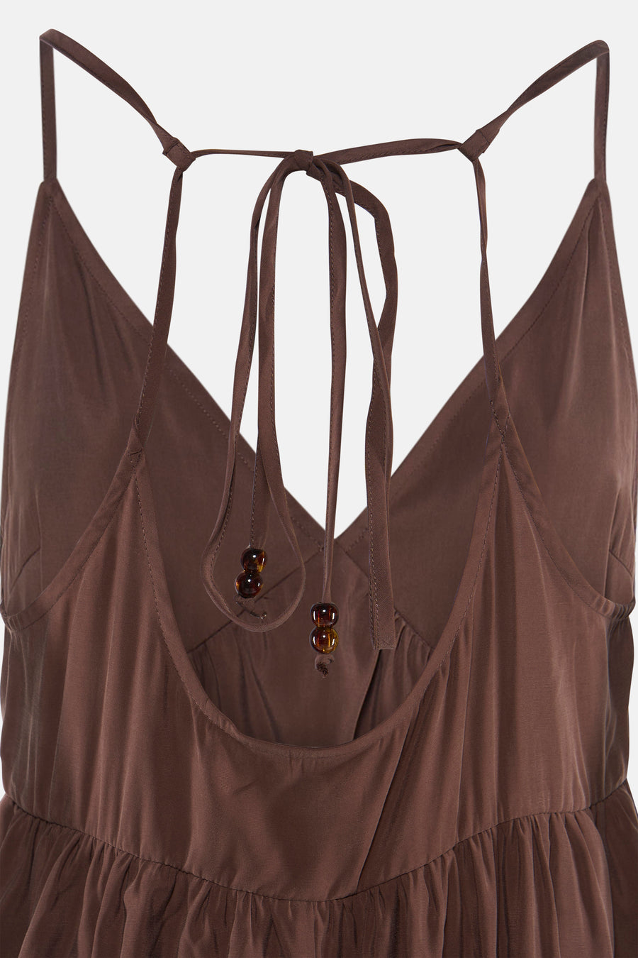 Robe sans manches - brun
