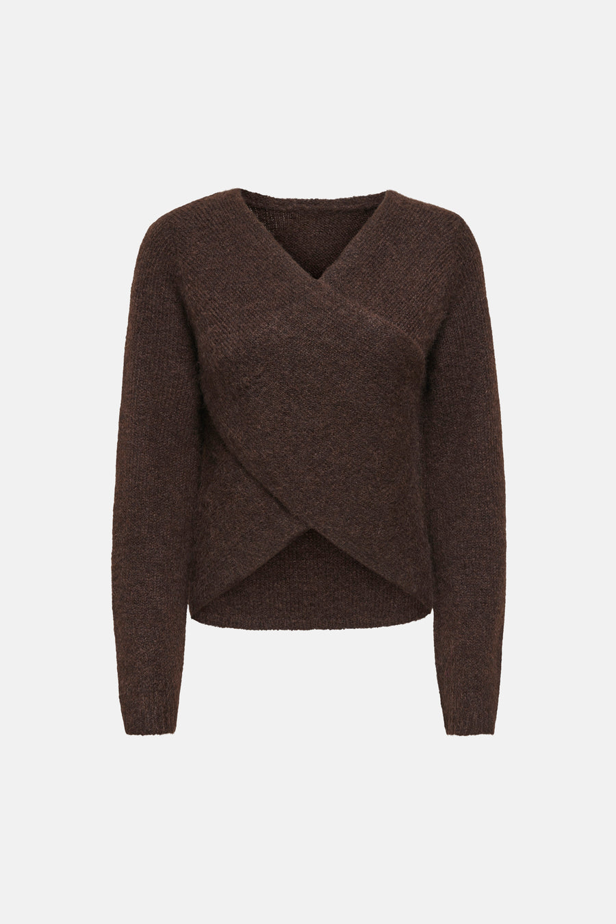 Trui met V-hals bruin - ONLY®