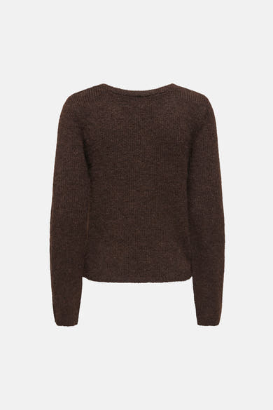 Trui met V-hals bruin - ONLY®
