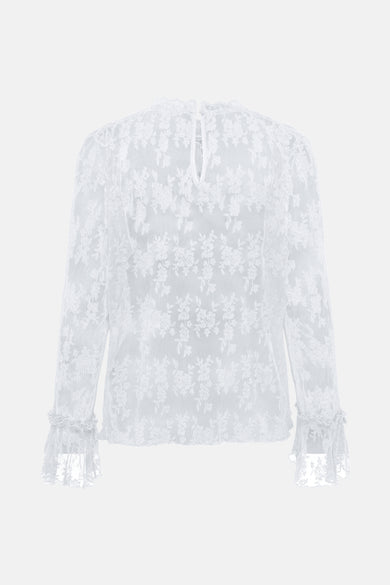 Blouse met lange mouwen - wit