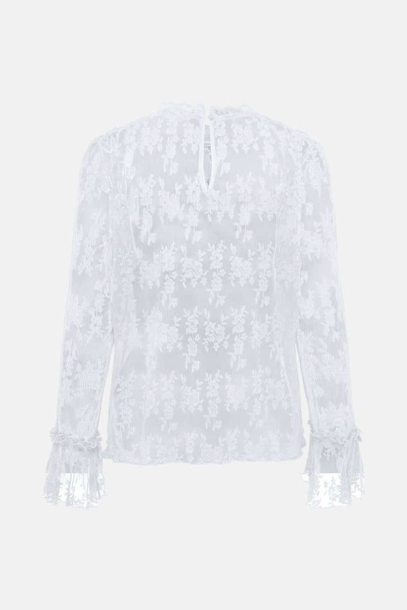 Blouse met lange mouwen - wit