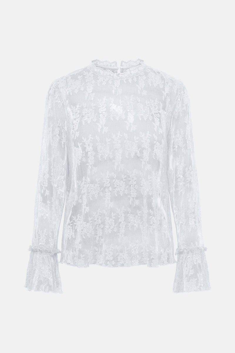 Blouse met lange mouwen - wit