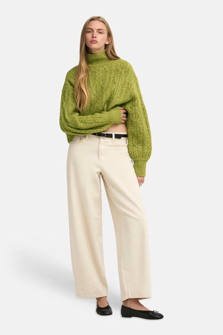 Pull met rolkraag - Cardamom Seed