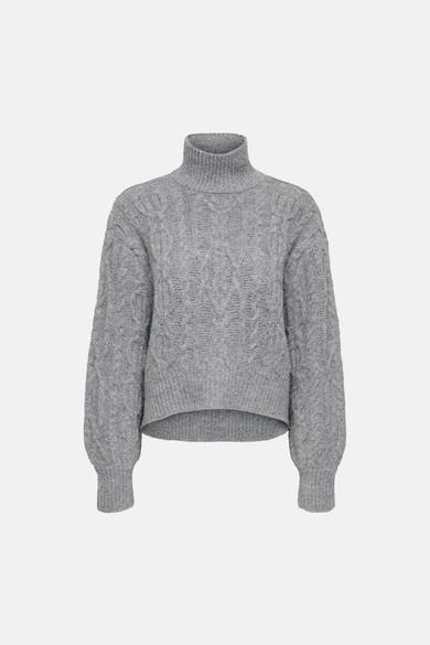 Trui met rolkraag grijs - ONLY®