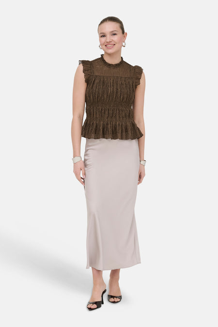 Top (zonder mouwen) bruin - ONLY®