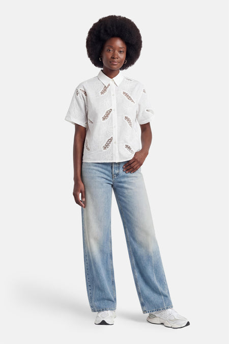 Chemise à manches courtes - blanc