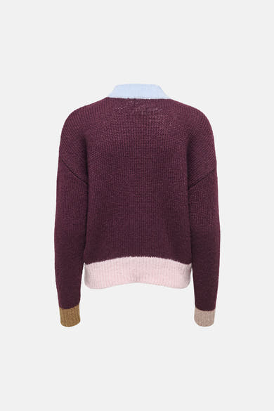 Pull col rond multicolore - ONLY®